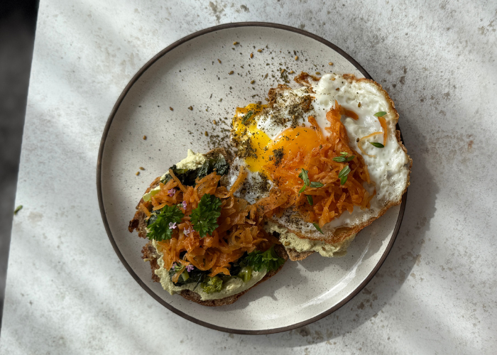 Ferment-Powered Eggs on Toast