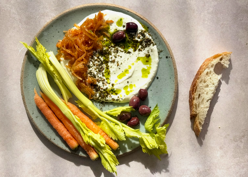 Labneh & Smoke & Spice Kraut Plate