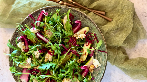 Pear, Gorgonzola & Beet Kraut Autumn Salad