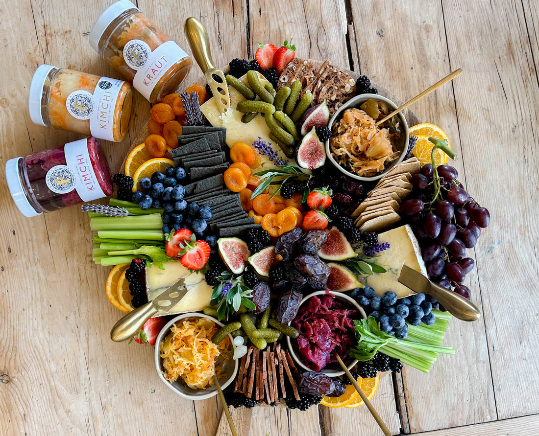  The Ultimate Grazing Board with Kimchi & Kraut 