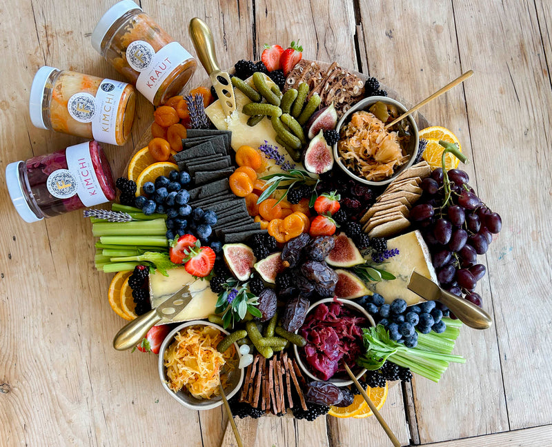 The Ultimate Grazing Board with Kimchi & Kraut