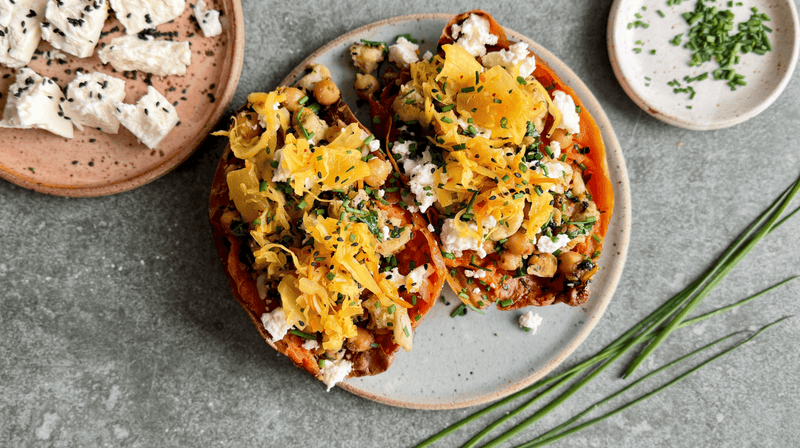 Sweet Potato with New Tropic Kimchi