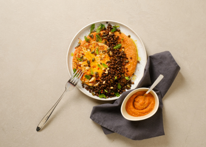  Smoke & Spice Bean Paste with Miso-Roasted Cauliflower 